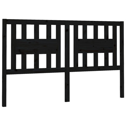 vidaXL Kopfteil Schwarz 146x4x100 cm Massivholz Kiefer
