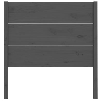 vidaXL Kopfteil Grau 96x4x100 cm Massivholz Kiefer