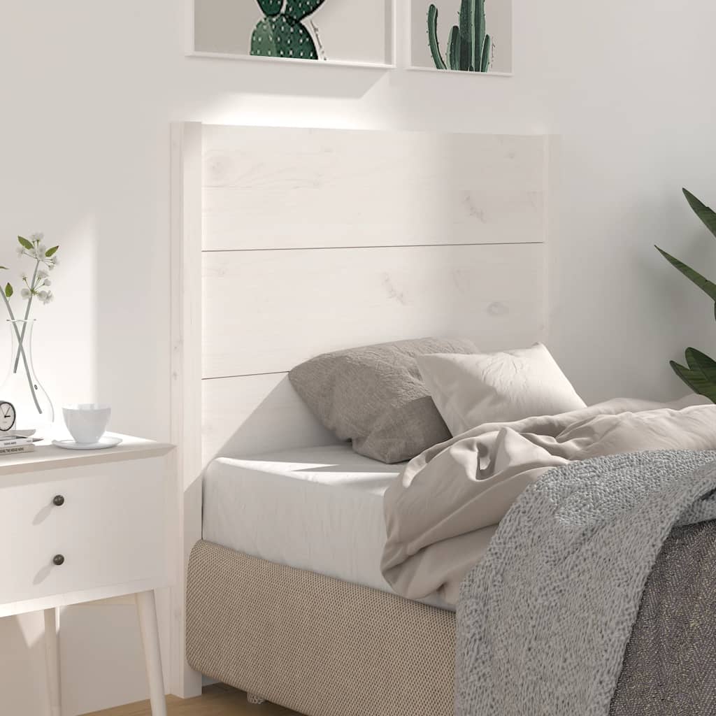 vidaXL Kopfteil Weiß 106x4x100 cm Massivholz Kiefer