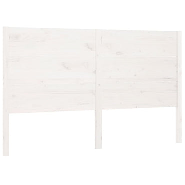 vidaXL Kopfteil Weiß 146x4x100 cm Massivholz Kiefer