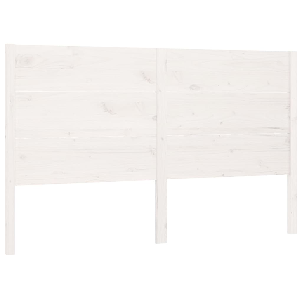 vidaXL Kopfteil Weiß 186x4x100 cm Massivholz Kiefer