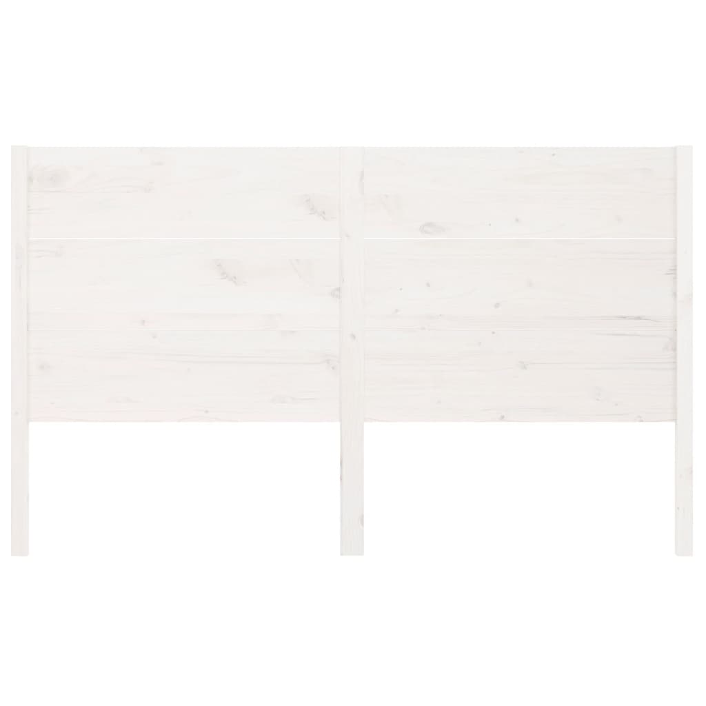vidaXL Kopfteil Weiß 186x4x100 cm Massivholz Kiefer
