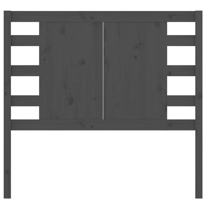 vidaXL Kopfteil Grau 81x4x100 cm Massivholz Kiefer