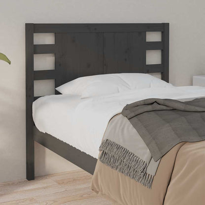 vidaXL Kopfteil Grau 81x4x100 cm Massivholz Kiefer