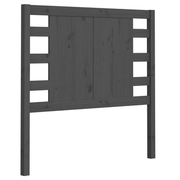 vidaXL Kopfteil Grau 106x4x100 cm Massivholz Kiefer
