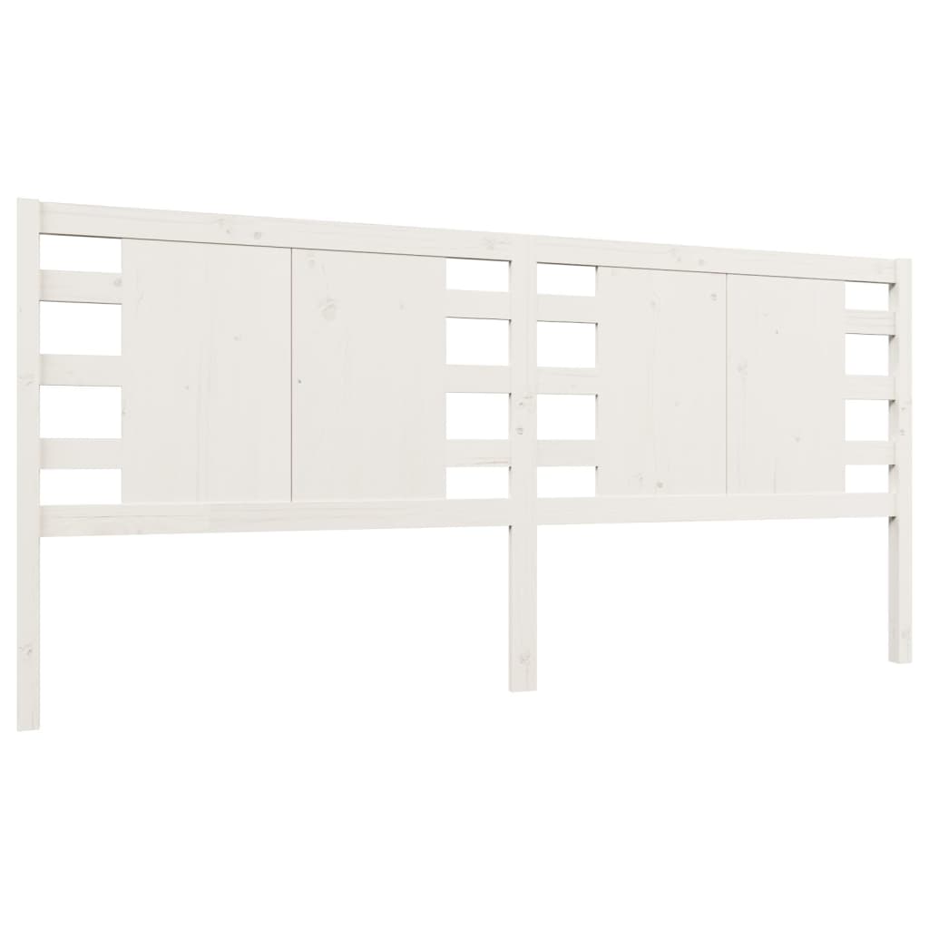 vidaXL Tête de lit Blanc 166x4x100 cm Bois de pin massif