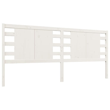 vidaXL Tête de lit Blanc 166x4x100 cm Bois de pin massif