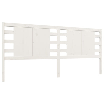 vidaXL Tête de lit Blanc 166x4x100 cm Bois de pin massif