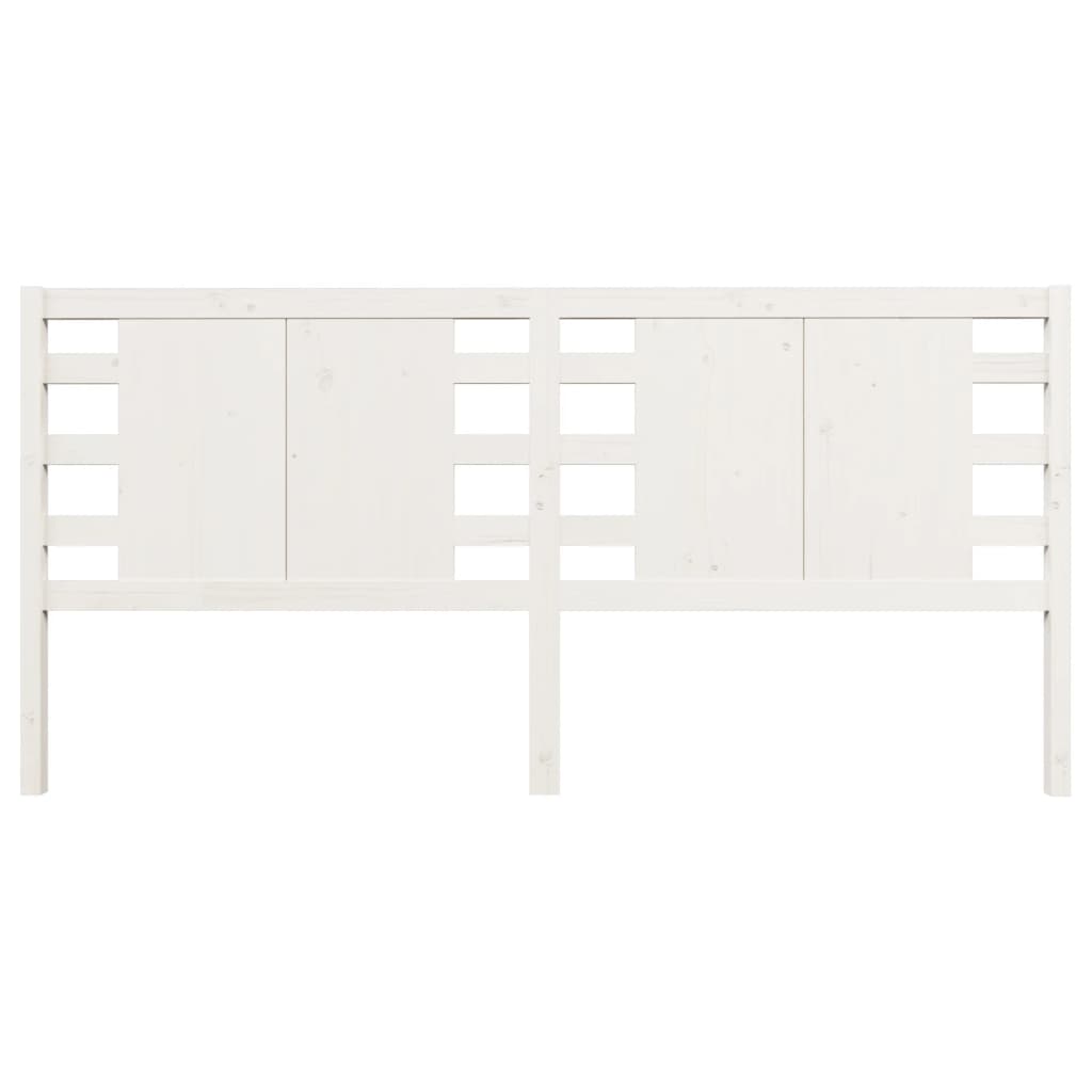 vidaXL Tête de lit Blanc 166x4x100 cm Bois de pin massif