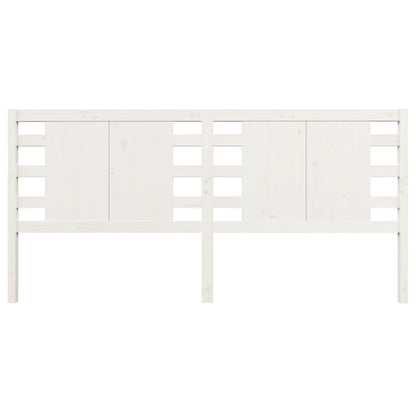 vidaXL Tête de lit Blanc 166x4x100 cm Bois de pin massif