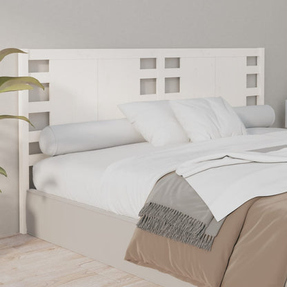 vidaXL Tête de lit Blanc 166x4x100 cm Bois de pin massif