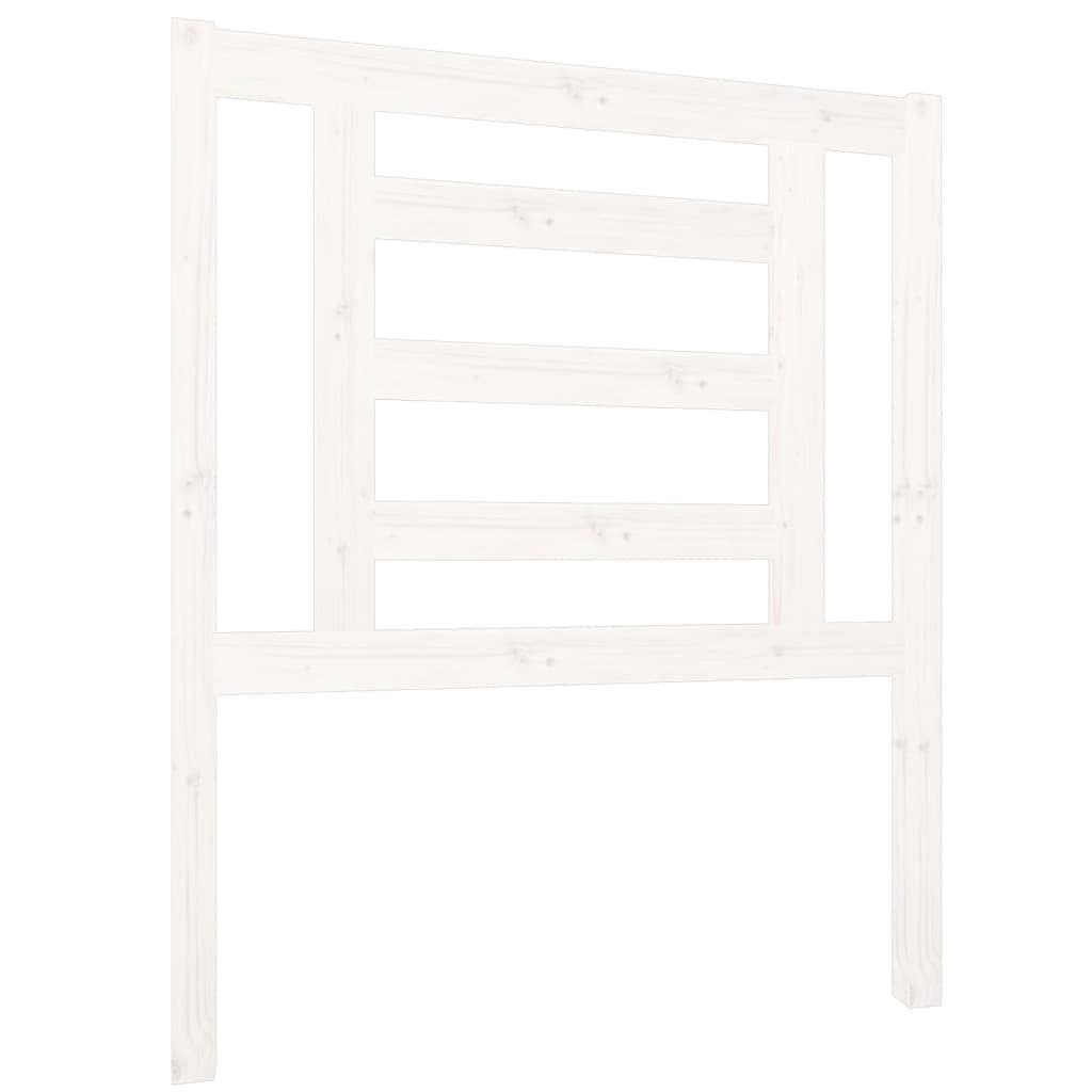 vidaXL Kopfteil Weiß 81x4x100 cm Massivholz Kiefer