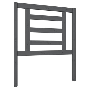 vidaXL Kopfteil Grau 81x4x100 cm Massivholz Kiefer