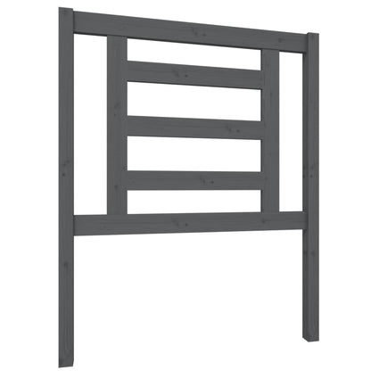 vidaXL Kopfteil Grau 81x4x100 cm Massivholz Kiefer