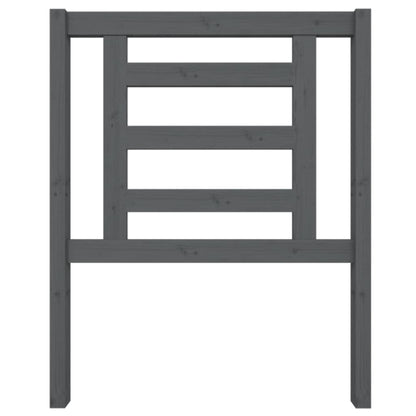 vidaXL Kopfteil Grau 81x4x100 cm Massivholz Kiefer