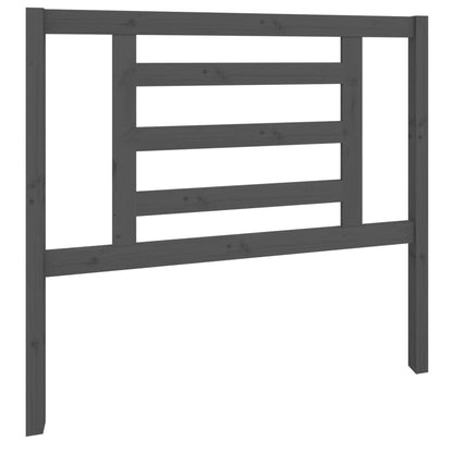 vidaXL Kopfteil Grau 106x4x100 cm Massivholz Kiefer