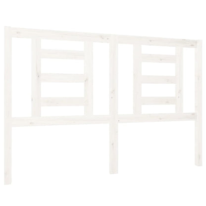 vidaXL Kopfteil Weiß 126x4x100 cm Massivholz Kiefer