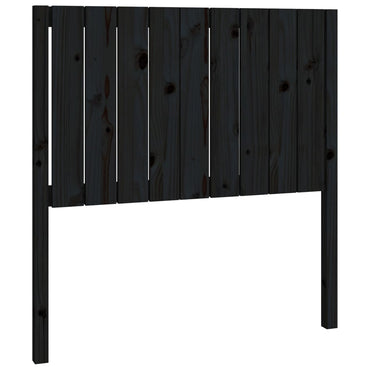 vidaXL Kopfteil Schwarz 95,5x4x100 cm Massivholz Kiefer