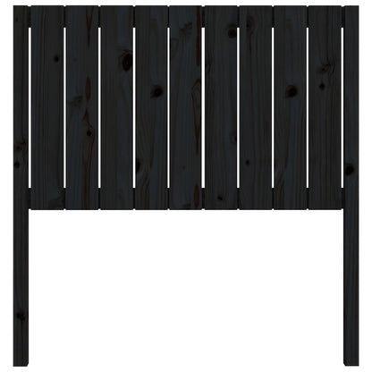 vidaXL Kopfteil Schwarz 95,5x4x100 cm Massivholz Kiefer