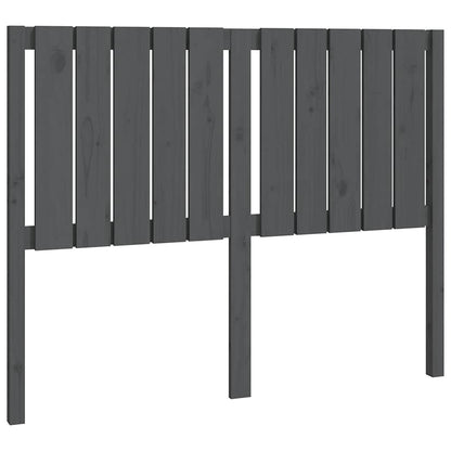 vidaXL Kopfteil Grau 125,5x4x100 cm Massivholz Kiefer