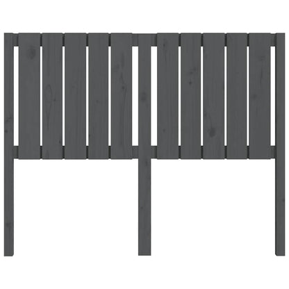 vidaXL Kopfteil Grau 125,5x4x100 cm Massivholz Kiefer