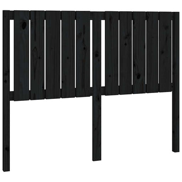 vidaXL Kopfteil Schwarz 125,5x4x100 cm Massivholz Kiefer