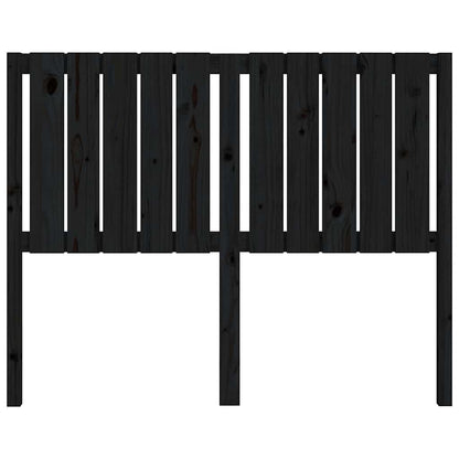 vidaXL Kopfteil Schwarz 125,5x4x100 cm Massivholz Kiefer