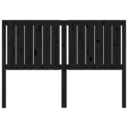 vidaXL Kopfteil Schwarz 145,5x4x100 cm Massivholz Kiefer