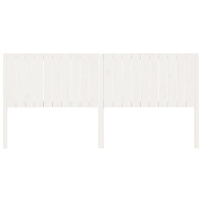 vidaXL Kopfteil Weiß 205,5x4x100 cm Massivholz Kiefer