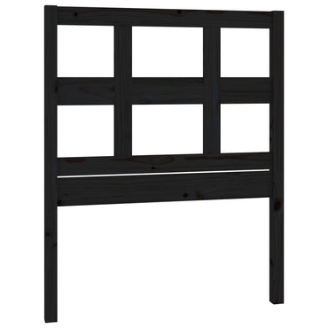 vidaXL Kopfteil Schwarz 95,5x4x100 cm Massivholz Kiefer