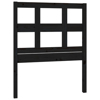 vidaXL Tête de lit Noir 95,5x4x100 cm Bois de pin massif