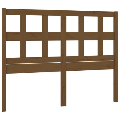 vidaXL Tête de lit Bois de pin massif marron miel 125,5x4x100 cm