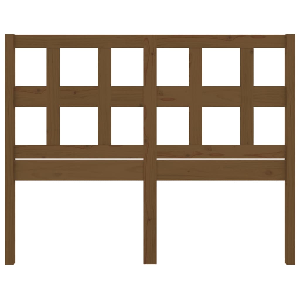 vidaXL Tête de lit Bois de pin massif marron miel 125,5x4x100 cm