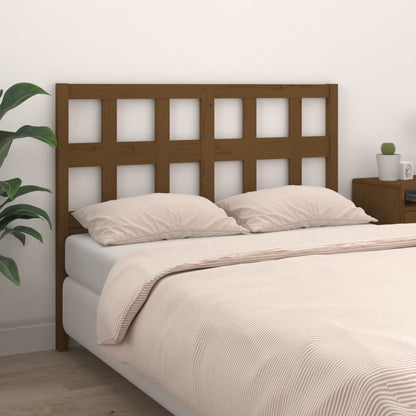 vidaXL Tête de lit Bois de pin massif marron miel 125,5x4x100 cm