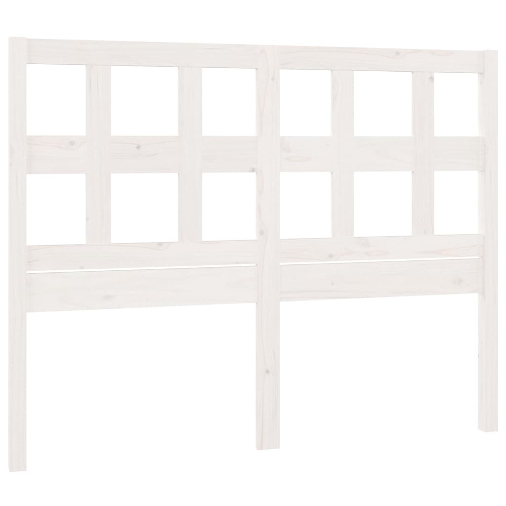 vidaXL Tête de lit Blanc 140,5x4x100 cm Bois de pin massif