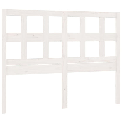 vidaXL Tête de lit Blanc 140,5x4x100 cm Bois de pin massif