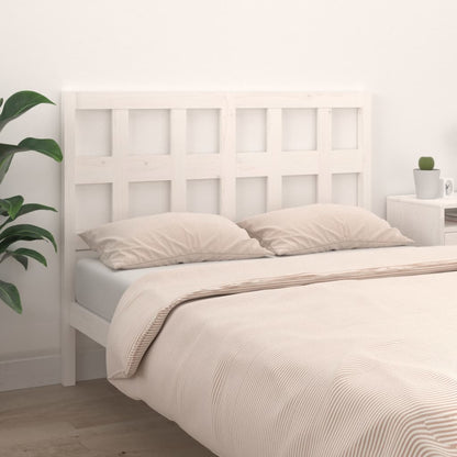 vidaXL Tête de lit Blanc 140,5x4x100 cm Bois de pin massif
