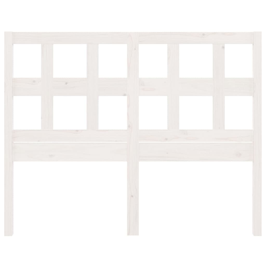 vidaXL Tête de lit Blanc 140,5x4x100 cm Bois de pin massif