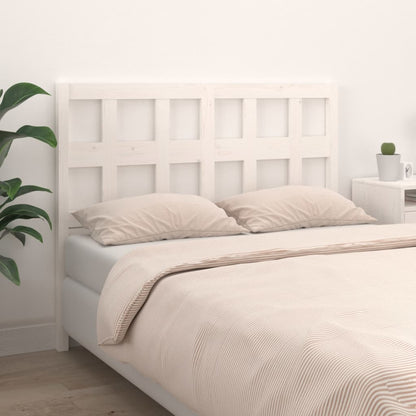 vidaXL Tête de lit Blanc 140,5x4x100 cm Bois de pin massif