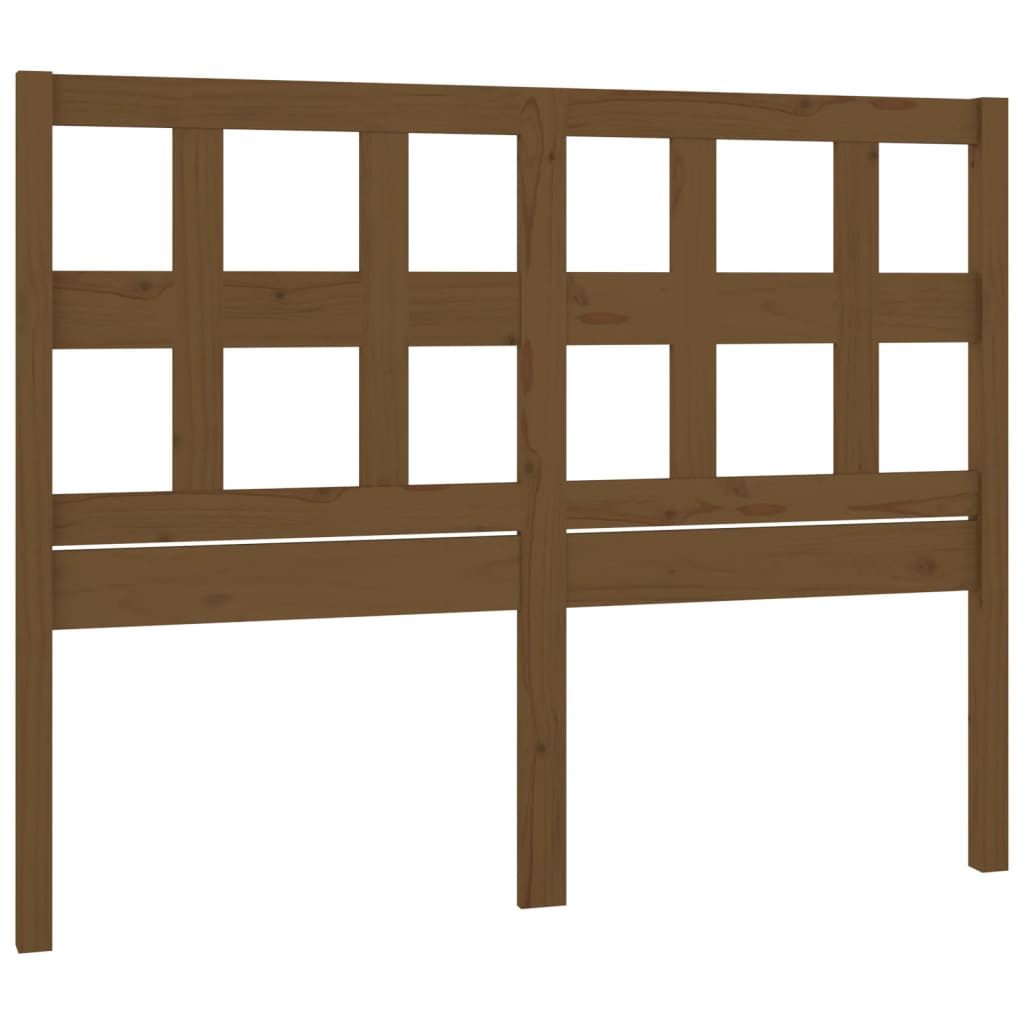vidaXL Tête de lit marron miel 145,5x4x100 cm bois de pin massif