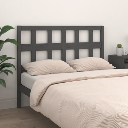 vidaXL Tête de lit gris 165,5x4x100 cm pin massif