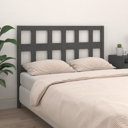 vidaXL Tête de lit gris 165,5x4x100 cm pin massif