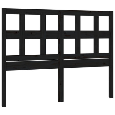 vidaXL Kopfteil Schwarz 165,5x4x100 cm Massivholz Kiefer