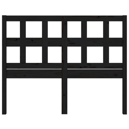 vidaXL Kopfteil Schwarz 165,5x4x100 cm Massivholz Kiefer