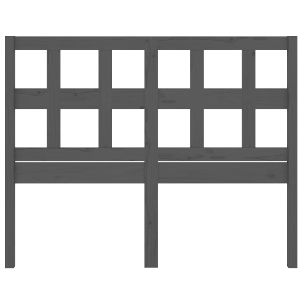 vidaXL Tête de lit gris 185,5x4x100 cm bois de pin massif