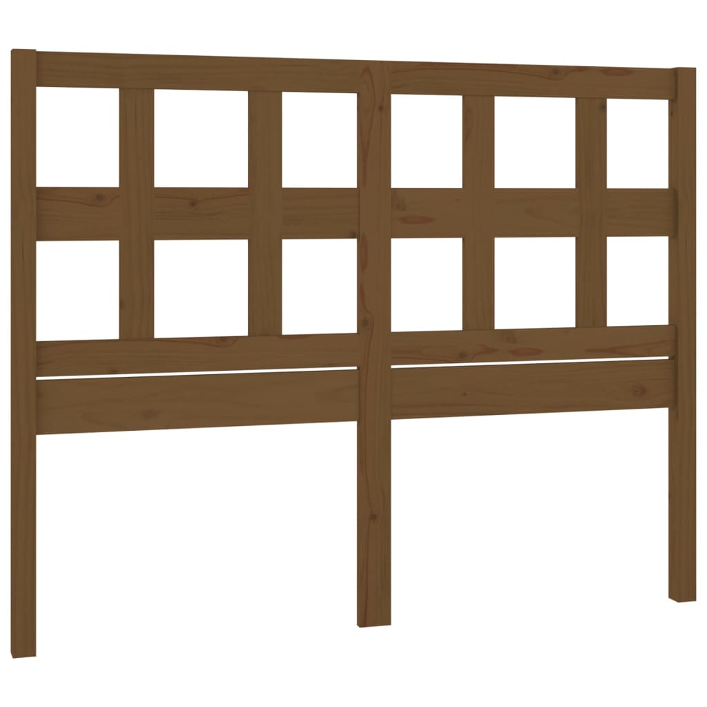 vidaXL Tête de lit Bois de pin massif marron miel 185,5x4x100 cm