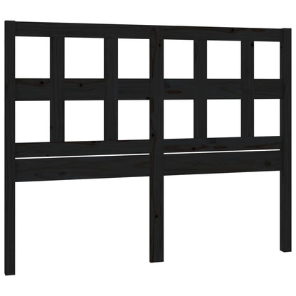 vidaXL Kopfteil Schwarz 205,5x4x100 cm Massivholz Kiefer