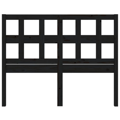 vidaXL Kopfteil Schwarz 205,5x4x100 cm Massivholz Kiefer