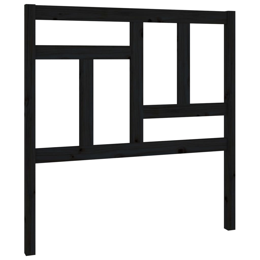 vidaXL Tête de lit Noir 95,5x4x100 cm Bois de pin massif