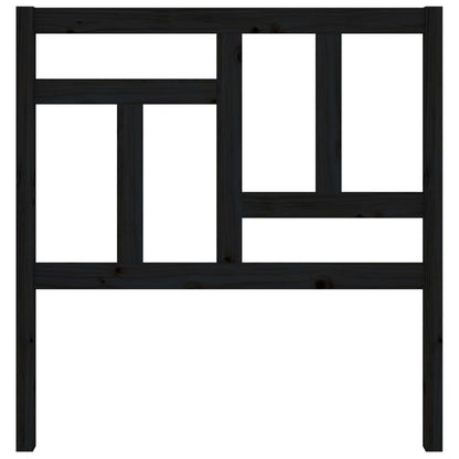 vidaXL Tête de lit Noir 95,5x4x100 cm Bois de pin massif